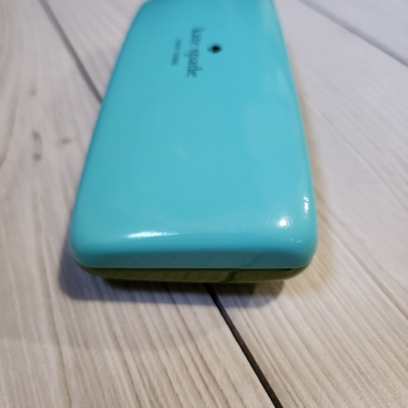 Kate Spade Turquoise Blue and Green Eyeglass Hard Case - Picture 4 of 7